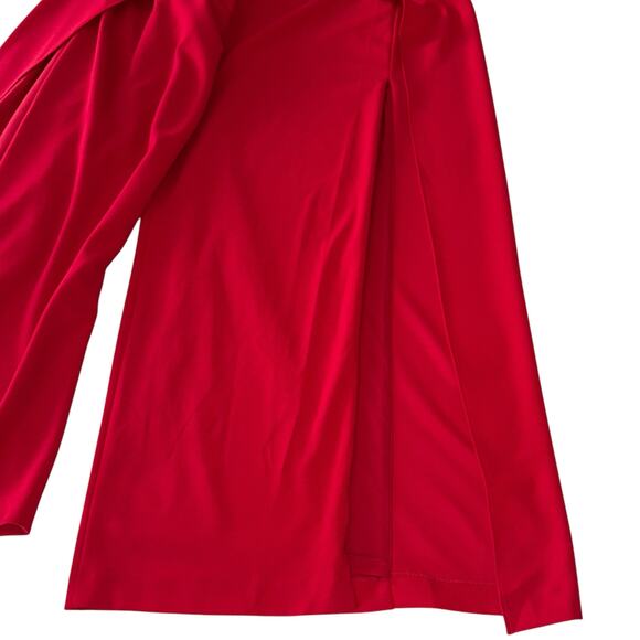 Adrianna Papell Red One-Shoulder Jumpsuit - Picture 9 of 14